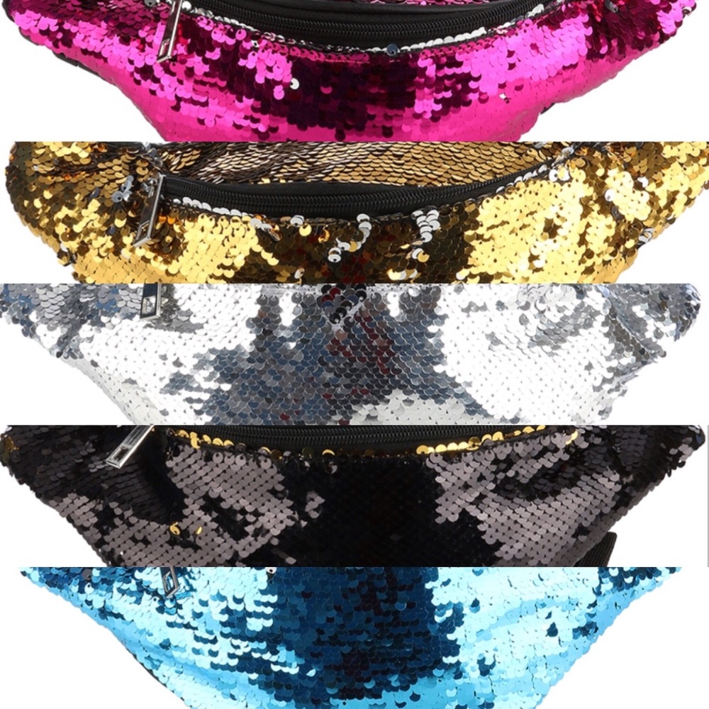 Glitter fanny packs